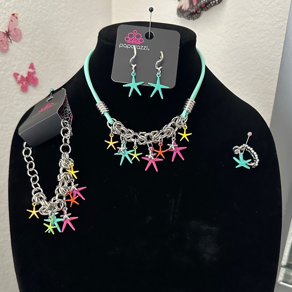 Paparazzi Starfish Jewelry Set - Multicolor